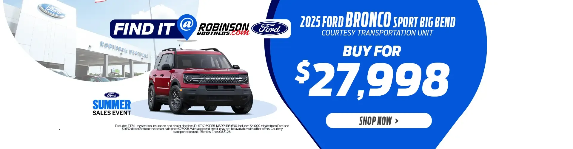 New 2025 Ford Bronco Sport Special